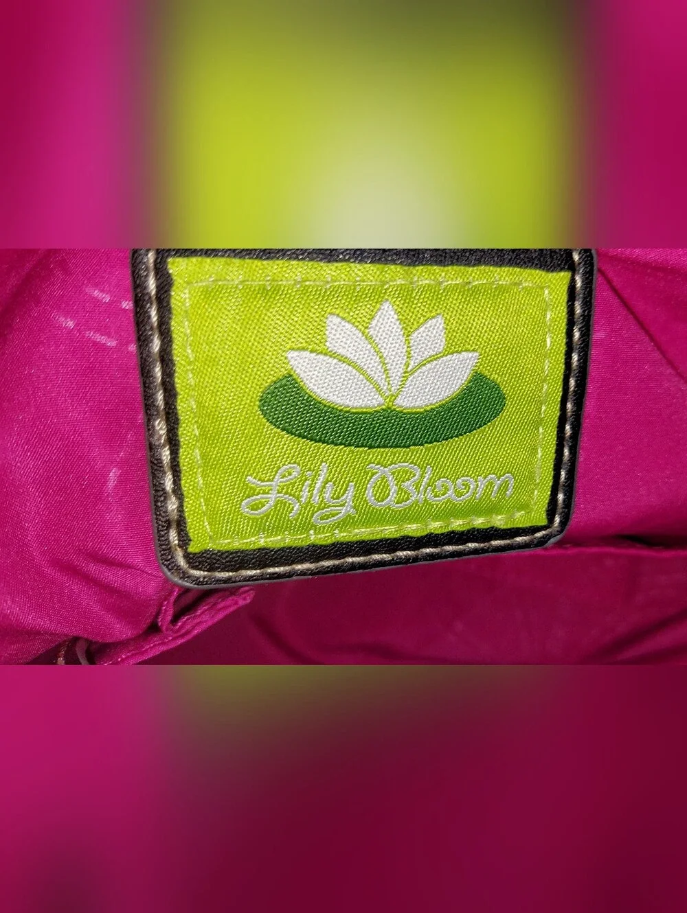 Lily Bloom Multicolor Floral Tote with Black Trim